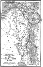 Map of Mesopotamia, 19th century