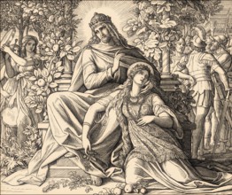 Solomon and Lady Wisdom, Book of Wisdom, Old Testament, by Julius Schnorr von Carolsfeld