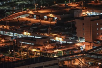 Yokohama night view and residential areas. Shooting Location: Yokohama-city kanagawa prefecture