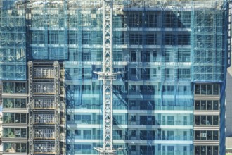 Building of the image of under construction. Shooting Location: Tokyo metropolitan area
