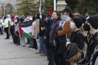 Toronto, Canada - 18 October 2023: The essence of unity is palpable in Toronto's streets, where