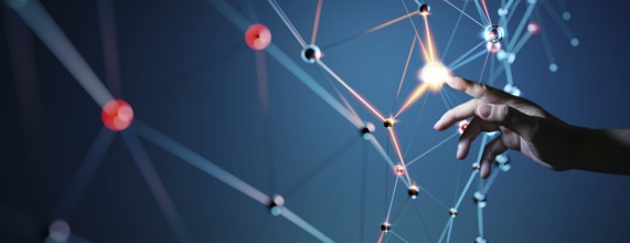 Hand touching the Metaverse Universe, A Conceptual Shift in Digital Transformation for the Era of