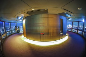 Observatory of Yokohama Marine Tower. Shooting Location: Yokohama-city kanagawa prefecture