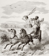 Royal mail being delivered in British occupied India, Asia