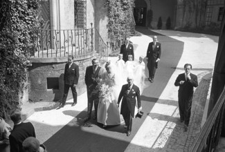 Princess Birgitta of Hohenzollern and Sweden marries Prince Johann Georg of