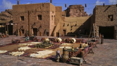 The old town in Al Ula, Al Ula, Saudi Arabia, Middle East, Asia