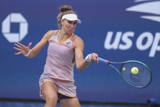 Tennis player Beatriz Haddad Maia of Brazil in action at the US Open 2024 Championships, Billie