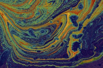 Abstract creative marble pattern texture. Traditional art of Ebru marbling