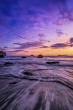 A color image of a dramatic landscape at a northern California beach