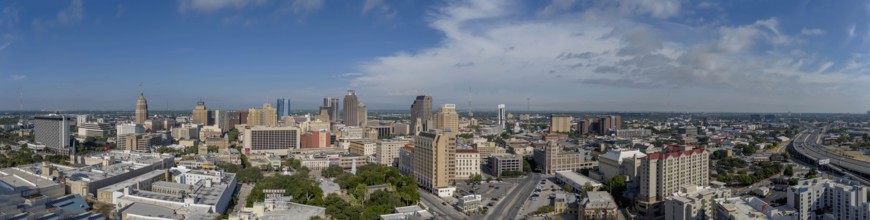 Aerial View of the city of San Antonio. The city is the seventh-most populous in the United States,