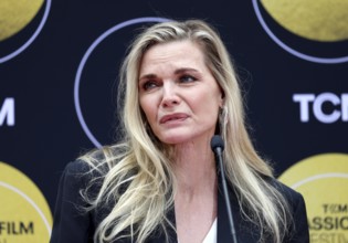 TCM Hosts Handprint And Footprint Ceremony Honoring Michelle Pfeiffer held at the TCL Chinese