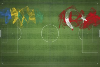 Saint Vincent and the Grenadines vs Turkey Soccer Match, national colors, national flags, soccer