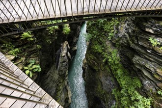 Viamala canyon in the Swiss alps