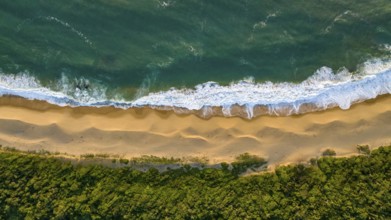 Balneario Camboriu in Santa Catarina. Taquaras Beach and Laranjeiras Beach in Balneario Camboriu.