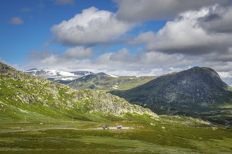 Fascinating natural landscape in Jotunheimen in the summertime in Norway. Great natural landscape