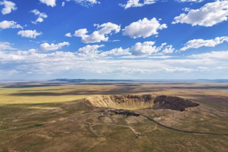 Baringer or Meteor Crater Natural Landmark in an aerial view