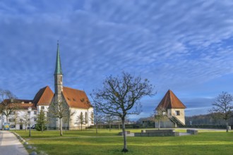 View of St Maria?s Chapel in Burghausen Castle, Germany, Europe