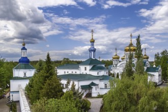 View of Raifa Bogoroditsky Monastery from tower, Russia, Europe