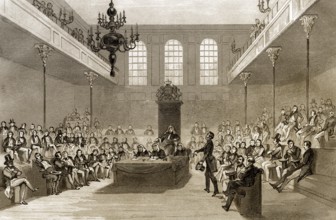 Das Unterhaus, London, England, 19. Jahrhundert