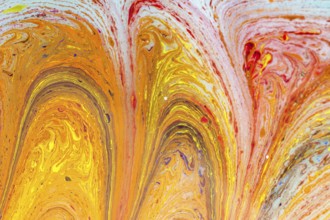 Abstract marbling art patterns in paint as background