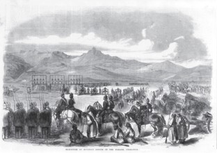 Military and mutiny, execution of mutinous sepoys on the parade, Peshawar, Pakistan, Asia