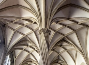 Brunswick, Cathedral, Cathedral Church of St Blasii in Brunswick, north aisle, late Gothic twisted
