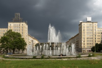 Berlin, Karl-Marx-Allee (formerly Stalinallee), 2nd construction phase 1951-1958, tower buildings