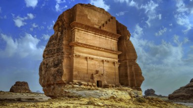 Middle East, Saudi Arabia, Nabataean granary in Al Ula, Al Ula, Asia