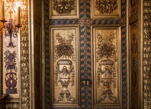 PARIS, FRANCE, OCTOBER 12, 2019 : interiors and decors of the hotel de Lauzun, october12, 2019, in