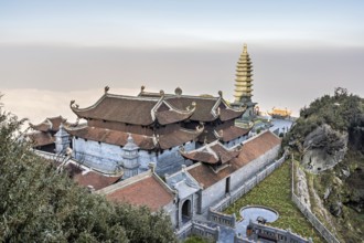 The Kim Son Bao Thang temple on the summit of Fansipan, the highest mountain in Vietnam