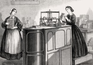 Chocolate packaging machine, Great London Exposition, International Exhibition, 1862, London,