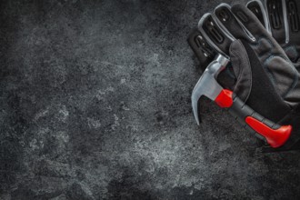 Free Space Image Mini Stabby Safety Claw Hammer And Working Gloves