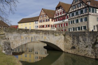 View from Grasbödele to half-timbered houses, half-timbered house, half-timbered, medieval, old