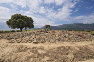 Megalithic Dolmen Chabola de la Hechicera, in La Guardia, Basque Country, Spain, Europe