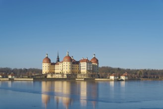 The baroque Moritzburg Castle