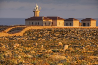 Punta Nati cape lighthouse, Ciutadella, Menorca, Balearic Islands, Spain, Europe