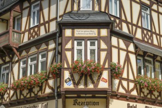 Old building, half-timbered house, Hotel Restaurant Altkölnischer Hof, Blücherstraße, Oberstraße,