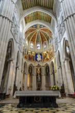 Almudena Cathedral: Iconic seat of Madrid's Archdiocese, built over a century, consecrated in 1993,