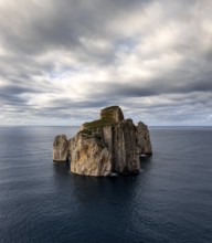 A view of the Pan di Zucchero sea stack in Porto Flavia on Sardinia