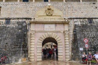 Entrance of the old town of Kotor, a World Heritage Site in Montenegro