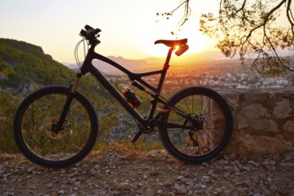Denia Alicante from Montgo with MTB bicycle mountain bike Camino Colonia track