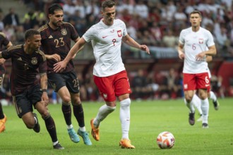 WARSAW, POLAND - JUNE 16, 2023: Friendly football match Poland vs Germany 1:0. In action Thilo