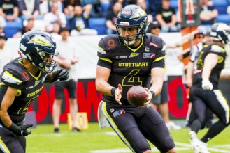 European League of Football, ELF/ Game:  Munich Ravens at Stuttgart Surge  on 26.May.  2024 ,in the