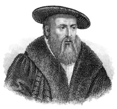 Portrait of Johannes Kepler or Keppler, 1571 - 1630, a German philosopher, mathematician,