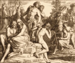 Days of Noah, Old Testament, by Julius Schnorr von Carolsfeld, 1860