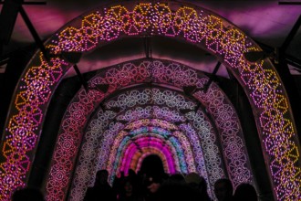 Light of the tunnel (Christmas illuminations). Shooting Location: Tokyo metropolitan area