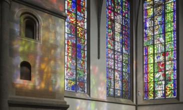 South transept, window by Markus Lüpertz