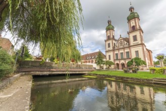 St Maurice abbey church in Ebersmunster in Alsace. France
