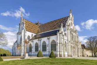Church of Royal Monastery of Brou in Bourg-en-Bresse, France, Europe