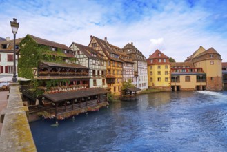 Strasbourg la Petite France in Alsace half timbered houses